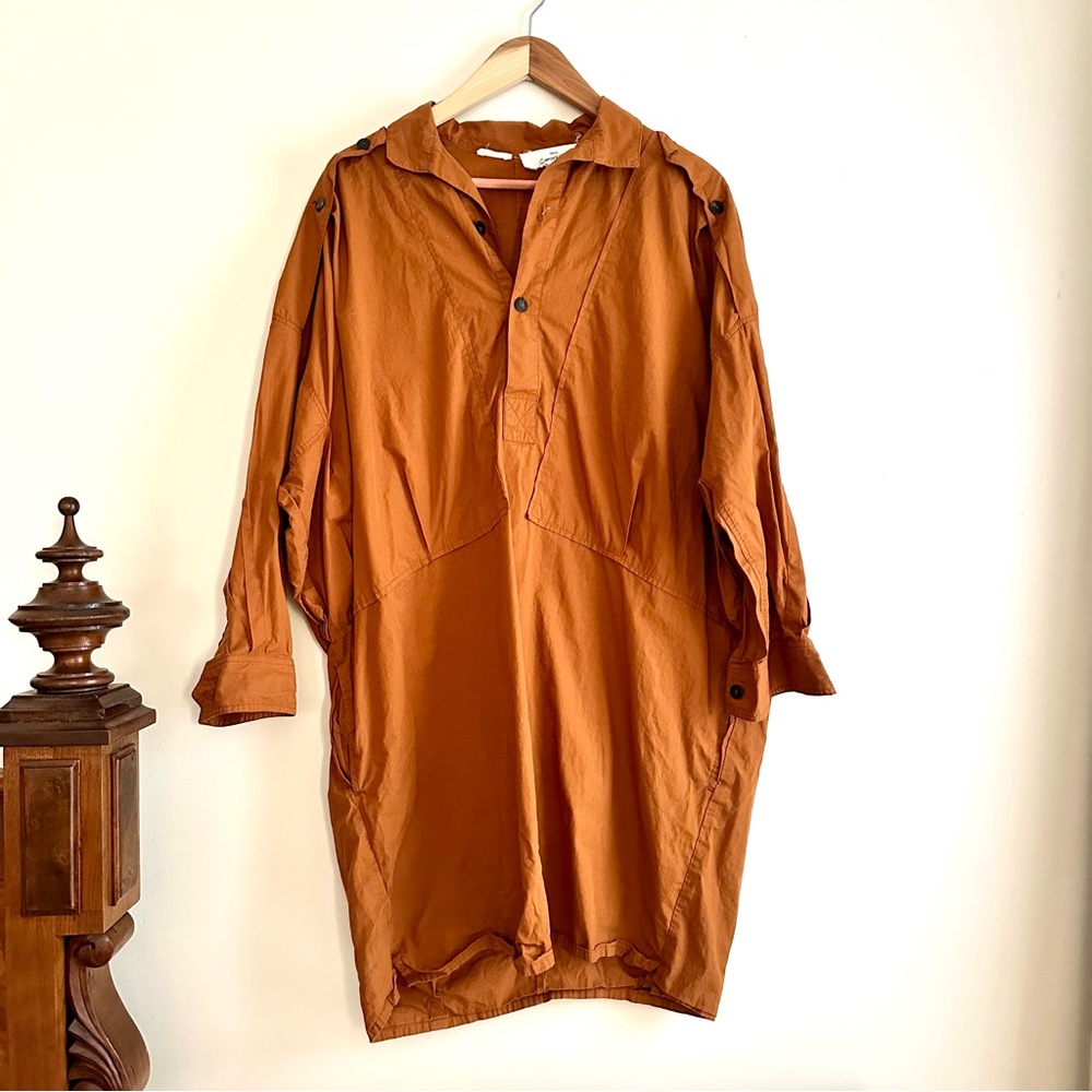 Mango Committed Organic Cotton Oversized Lagenlook Dress